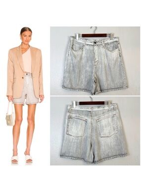 •RAG & BONE• Maya Liquid Short in Black Bleach Size‎ 34